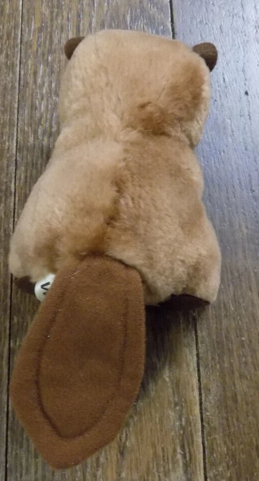 De Colección Russ Berrie Peluche Castor Leñoso Juguete Cáscara de Tuerca/Recortes Relleno ADORABLE 6" T Foto 4 de 4