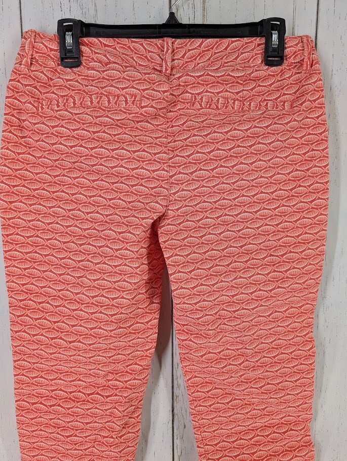 Old Navy Size 6 Pixie Orange Fish Pattern Chinos … - image 8