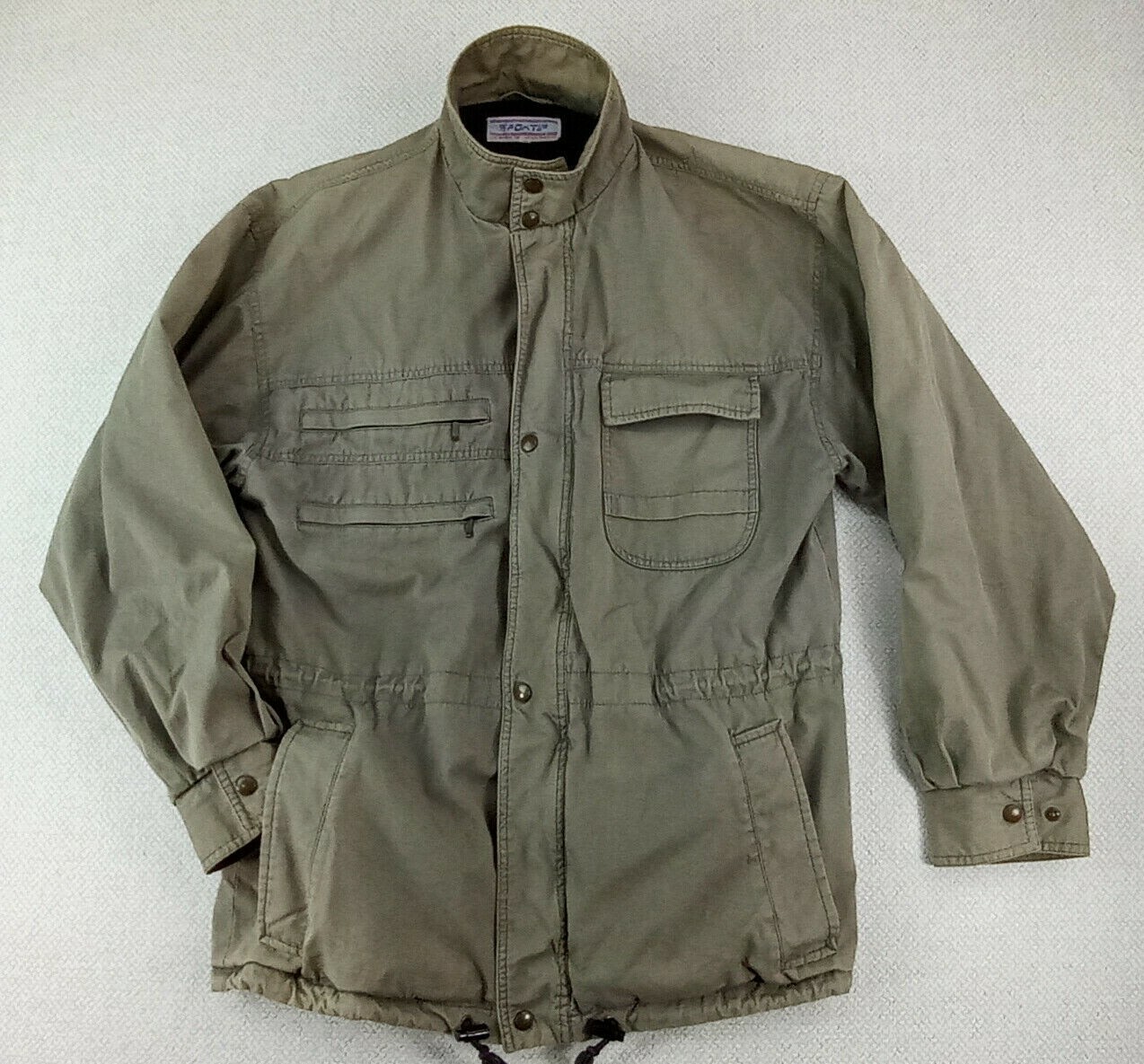 Vintage SPORTIF Jacket Mens M Olive 100 