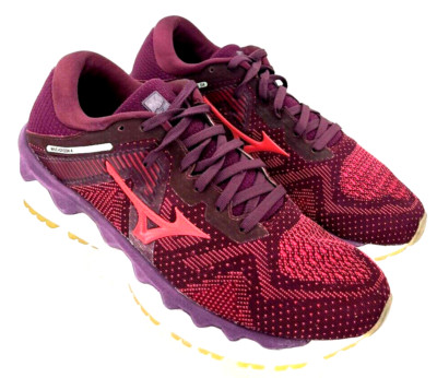 Mizuno Wave Horizon 4 Purple Maroon Purple Running Sneaker Shoes Women's 8.5