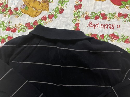 Mens Gap Black And Brown Striped 3/4 Zip Up Top. Size Large - Picture 12 of 12