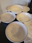 Corelle Colonial Blue Cereal Bowl Set of 6  with Blue Border W/Pink Inner Rings — photo 3