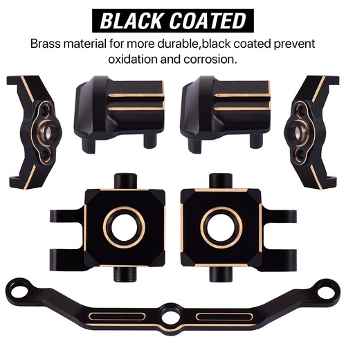 Messing Lenkgelenk Knöchel Alex Diff Cover Caster Blocks für 1/18 Traxxas TRX4M - Bild 27 von 27