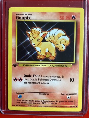 POKÉMON 1999 1st Edition FRENCH Goupix 68/102 Vulpix Base | eBay