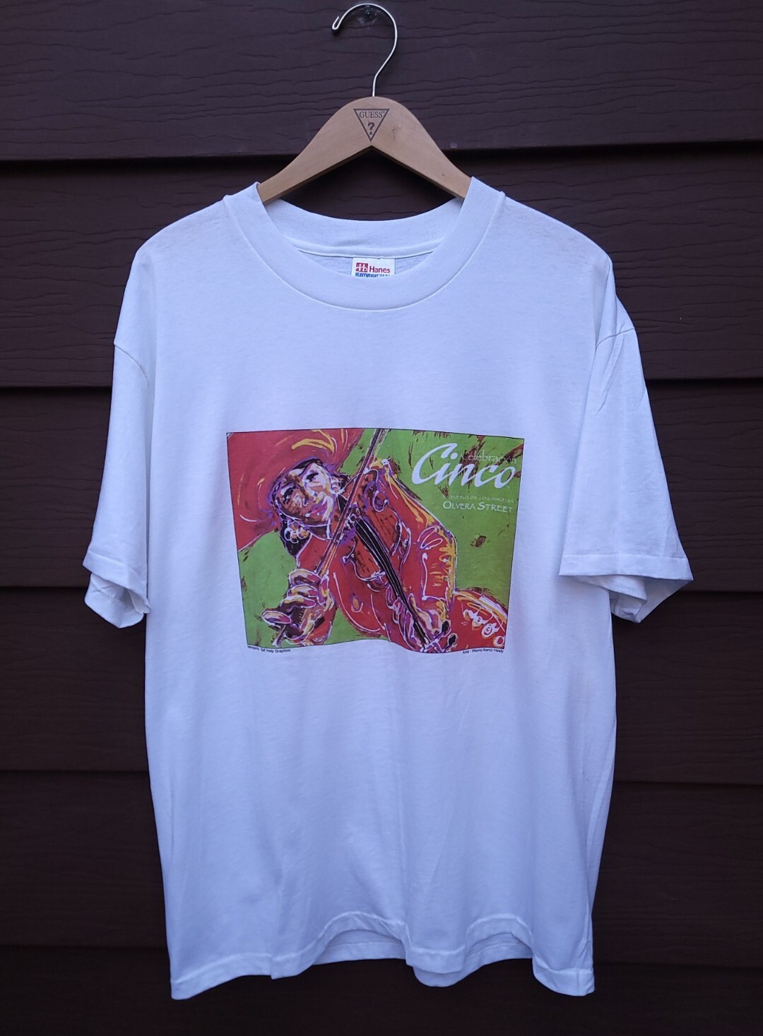 Vintage Chicano Art T Shirt Mural Artist Wayne Alaniz… Gem