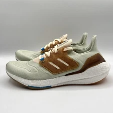 Adidas Men’s Ultraboost 22 Made with Nature Running Size 8 Beige/Green |GX9141|
