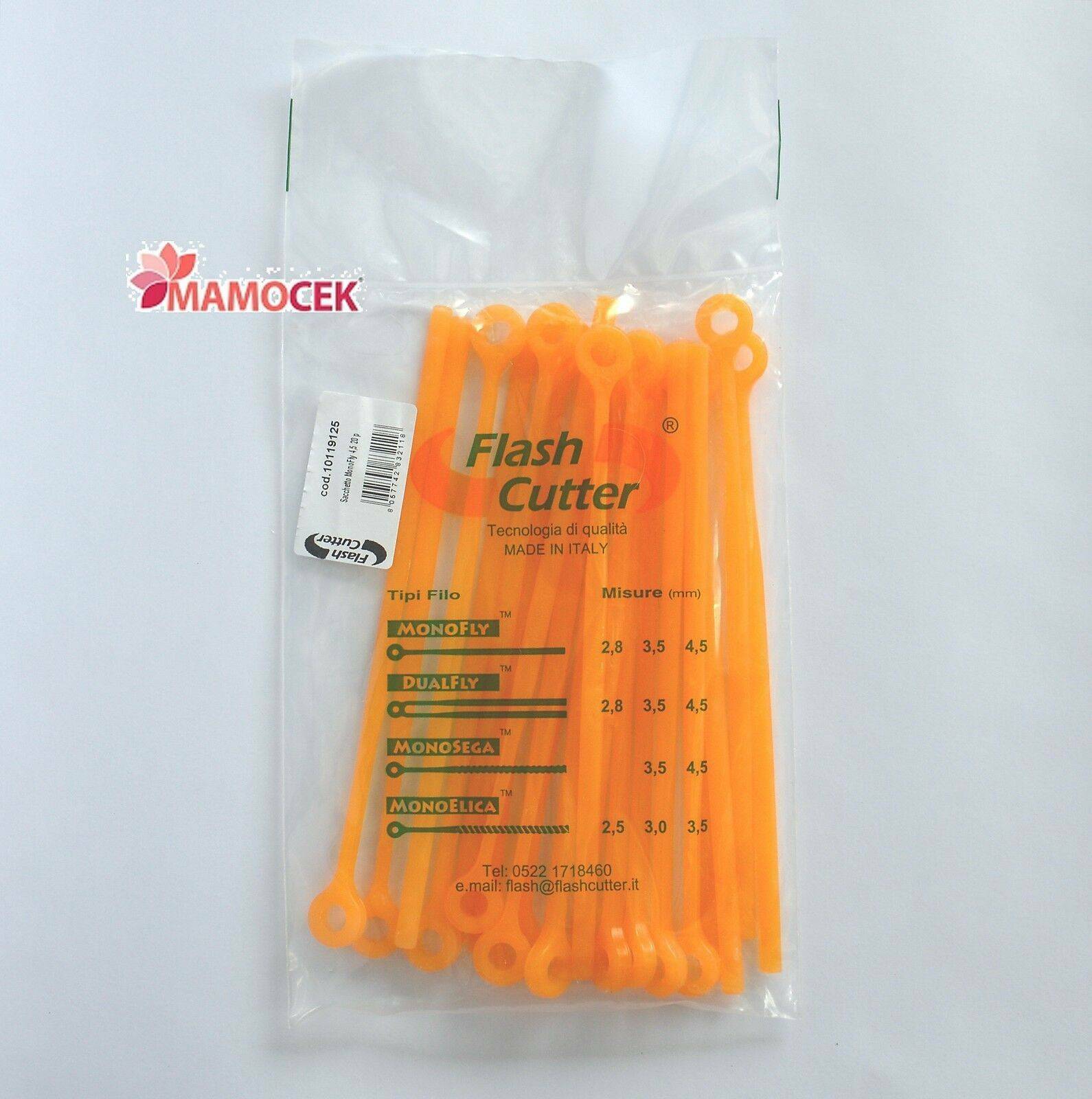 FLASH CUTTER 20 pezzi Monofly mm 3,50 per erba e rovi. Spezzoni per ricambio ...