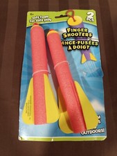 NEW Soft Foam Finger Shooter Ages 6 2 pc Indoor or Outdoor Use