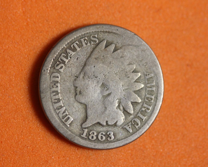 Estate Find 1863 - Indian Head Cent!!  #K33052
