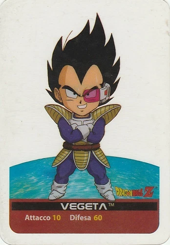 Lamincards Dragon Ball Z Edibas Serie Argento VEGETA N 49