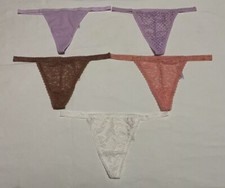 Victoria  s Secret Panties Lot Of 5 V-String Size Extra Large NWT