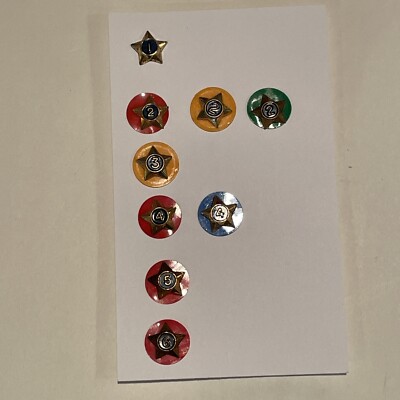 Vintage SERVICE STAR Boy Scout Year Pins, Lot Of 9.