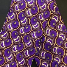 African fabric, Ankara fabric, Metallic gold glitter print fabric, oval shapes