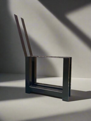 Metal Bench Legs with Backrest Bespoke Handmade Indoor - Main Image