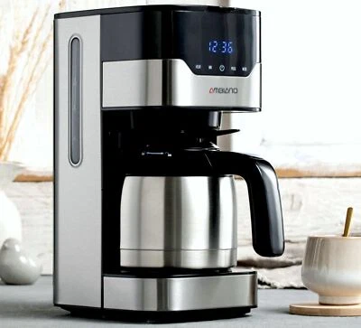 Ambiano MD18458 Kaffeemaschine Thermoskanne Timer 1,2L Warmplatte Edelstahl BLK - Bild 1 von 4