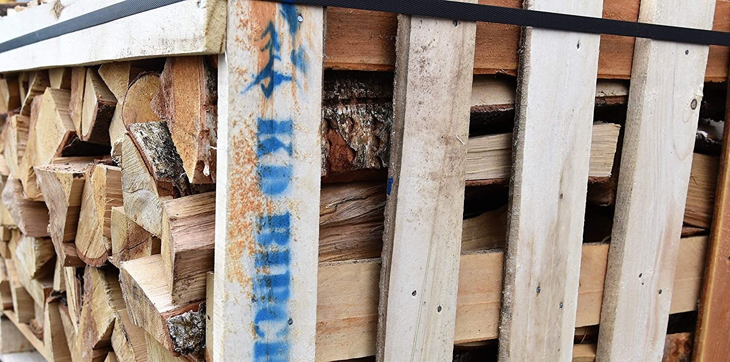 Ecoblaze Kiln Dried Birch Firewood Full Crate Ready to Burn Hardwood