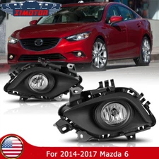 For 2014 2016 2017 Mazda 6 Fog Lights Front Bumper Driving Lamp w/Wiring+Switch