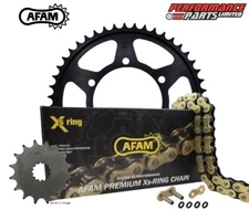 BMW S1000R 13-20 AFAM XHR Hyper Heavy Duty Gold X-Ring Chain and Sprocket Kit