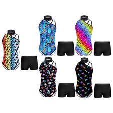 Kids Girls Gymnastics Unitard Sleeveless Ballet Leotard Training Dance Outfits