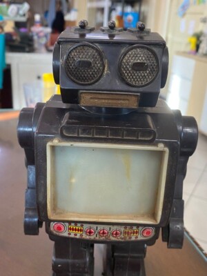 Vintage SUPER SPACE COMMANDER Robot B/O by S.H. Horikawa Japan