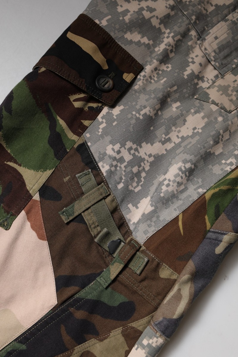 DOLCE & GABBANA Pants Multicolor Patchwork Camouflage Cargo IT48
