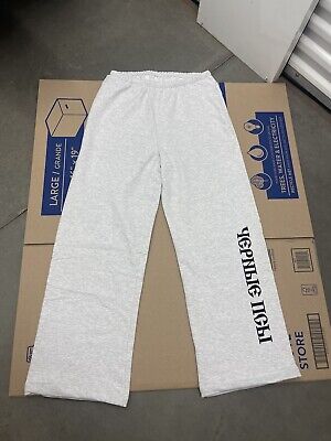 Yeezy Gosha Black Dogs Joggers Heather Grey Men Yeezy Gosha Black Dogs Joggers Heather Grey Men