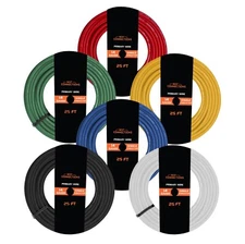 14 Ga Auto Primary Wire Set 25ft each 6 Rolls Power Ground Trailer Electrical