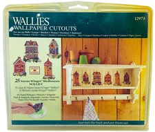 NOS Wallies 25 Susan Winget Birdhouses 12973  Pre-pasted Wallpaper Cutouts