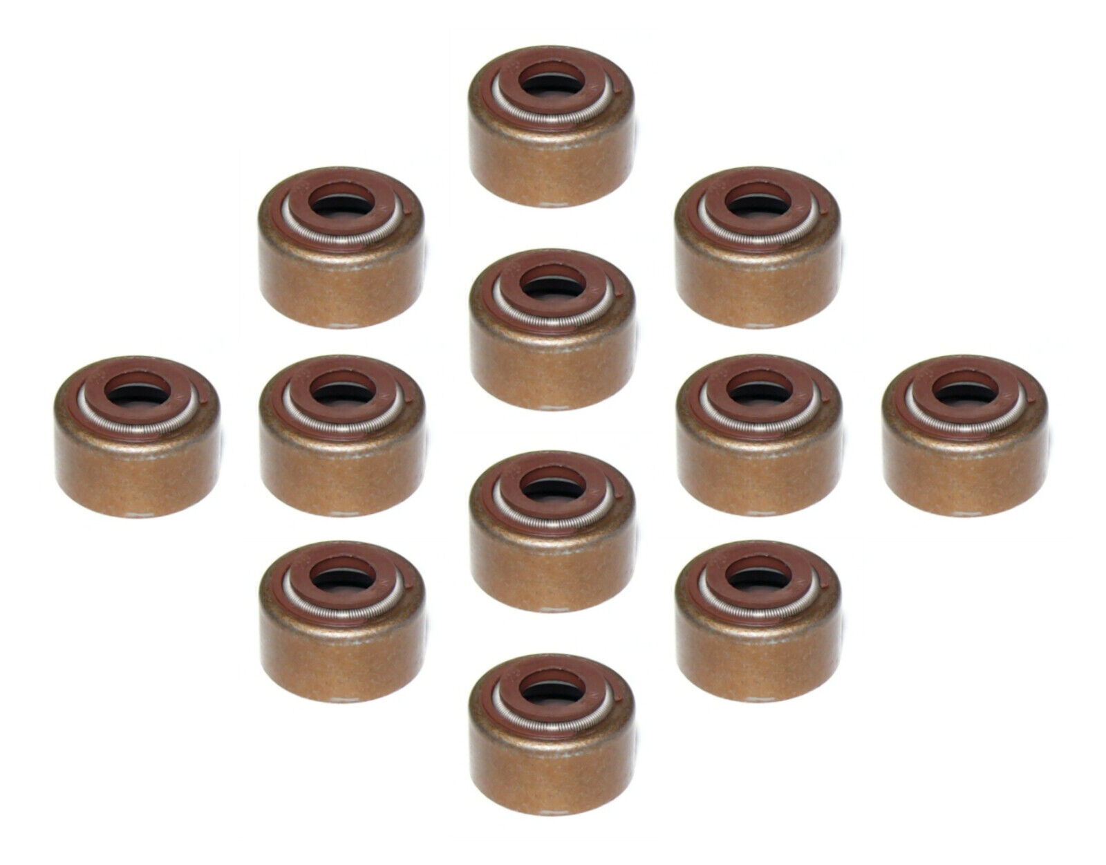 12 joints de queue de soupape pour moto Suzuki DR et GN viton noir