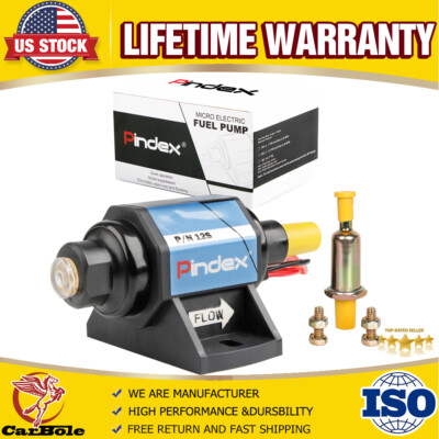 #ad Universal 5 16quot; Micro Fuel Pump Electric Gas Inline Low Pressure 4 7PSI 12S New $23.99
