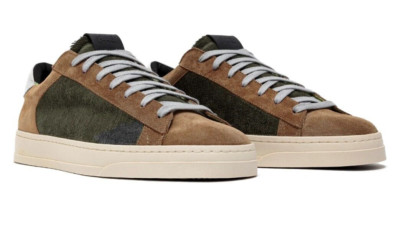 P448 Jack Men's Suede & Velvet Low Top Sneaker Shoes Size 42 / US 9.5