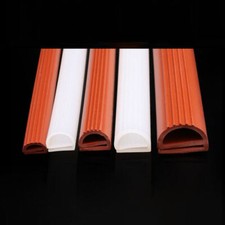 E Shape Silicone Rubber Seal E Type Strip Window Door Oven Gasket Red White