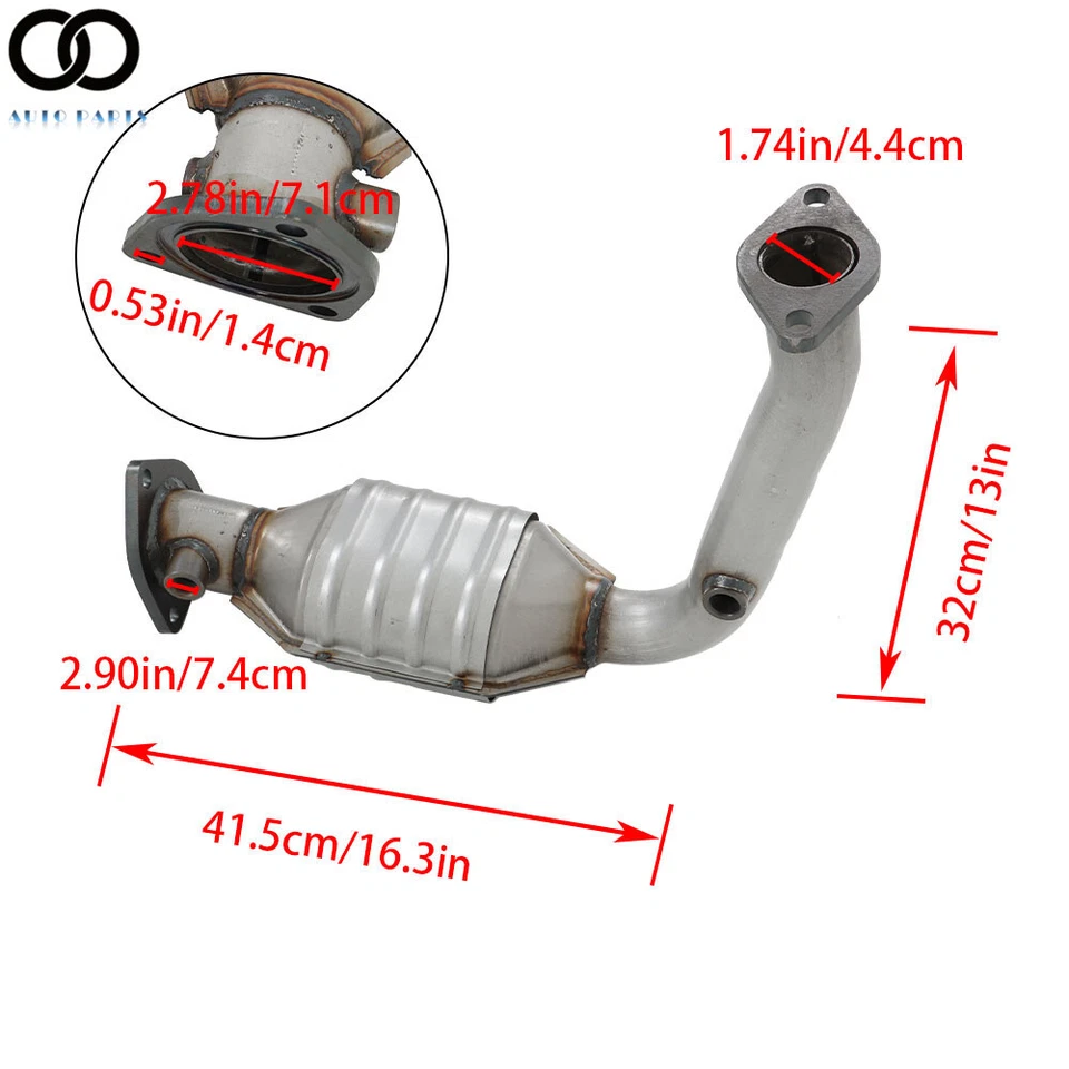 Convertidor catalítico delantero para Ford Focus 2,0 L l4 2000 2001 2002 2003 2004 Foto 2 de 4