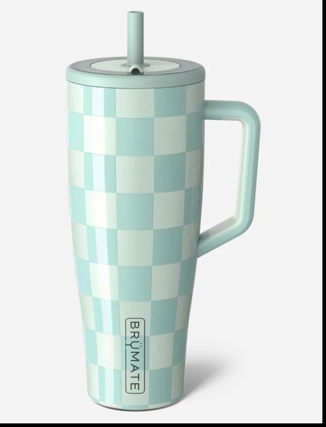 BruMate Seafoam Checkered Era Tumbler 40 Oz Limited Edition HTF! RARE