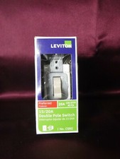 NEW Leviton CSB2-2IS Commercial Double Pole Toggle Switch 20 AMP Ivory FREE SHIP