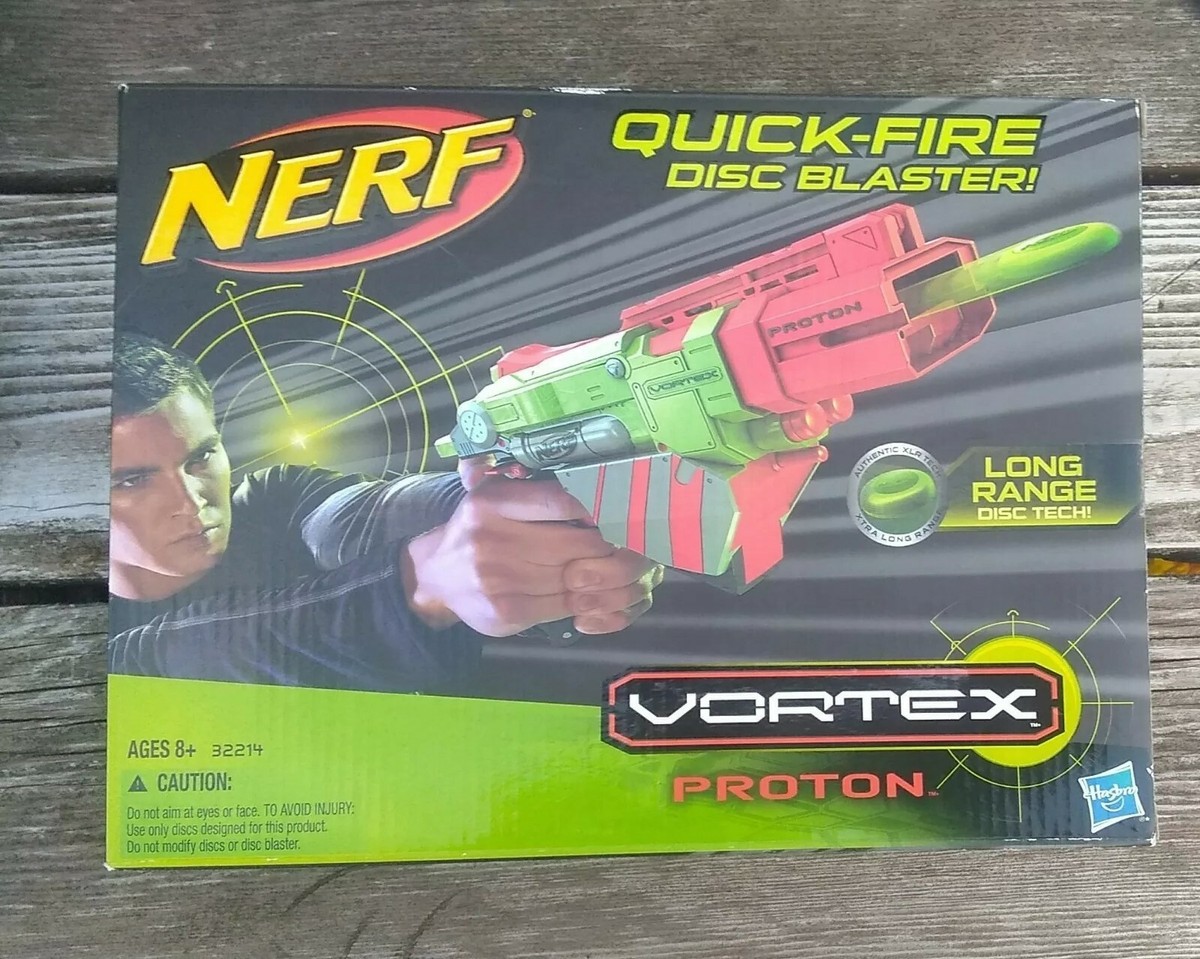 NERF Vortex Proton Quickfire Disc Blaster 2011 Hasbro for sale