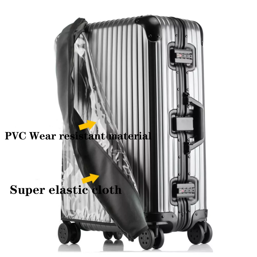 Free Open Clear PVC Suitcase Cover Protectors Without Suitcase