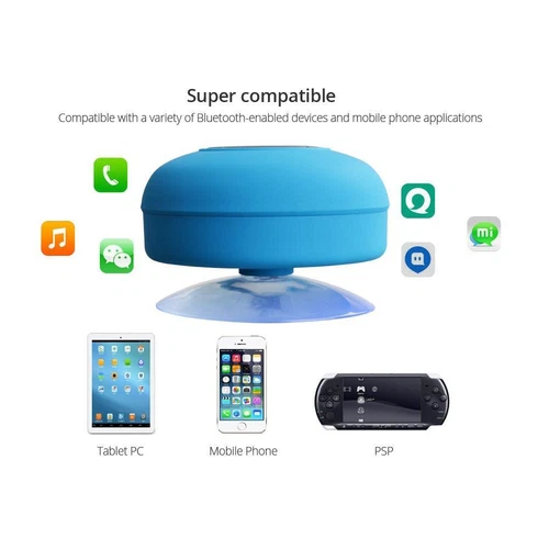 Bluetooth Wireless Speaker Waterproof Shower Wireless Resistant Portable Mic - Picture 3 of 59