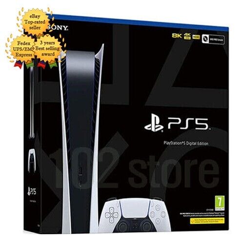 NEW Sony PS5 Playstation 5 Digital Edition Console - Fast Delivery - Afbeelding 1 van 5