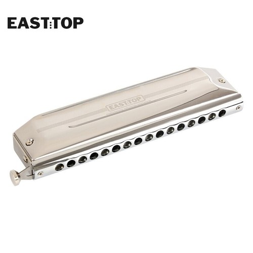 EASTTOP New Chromatic Titanium Comb Harmonica 16hole Professional Mouth Organ AU - Picture 4 of 9
