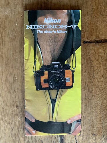 Vintage Nikonos V Underwater Diving Camera Brochure Catalog