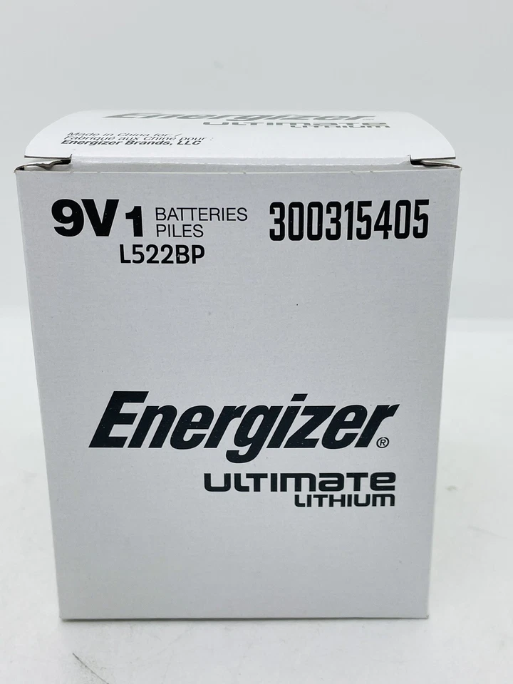 6 Energizer Ultimate Lithium 9V (9 Volt) Batteries (L522, 6LR61, 1604LC) - Image 2 of 4