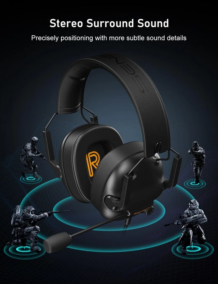 SG500 Surround Sound Pro Gaming Headset - Noise Cancelling & Lightweight Design - Image 4 of 4