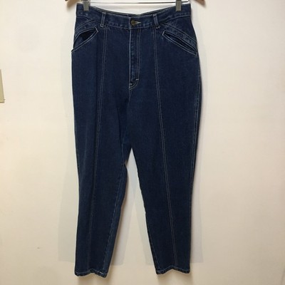 Gitano Barrel Leg Jeans Womens 14 Blue High Rise Vintage Seam Detail Denim