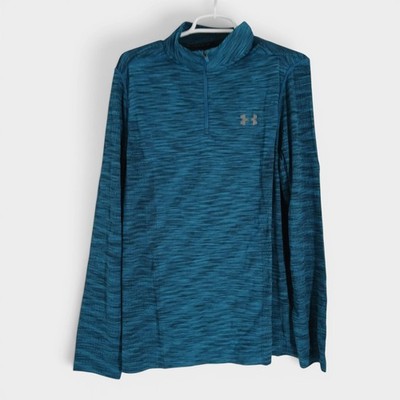 Under Armour Vanish Seamless 1/4 Zip Mens HeatGear Pullover Long Top Size Large