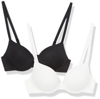Push-Up Bh Damen 2Er-Pack Baumwolle Schwarz/Weiß 85A Amazon Essentials