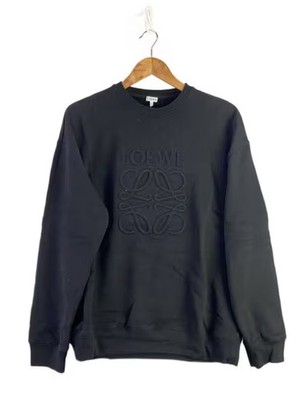 LOEWE/Sweatshirt/Size M/Cotton/Black/H526Y24X32
