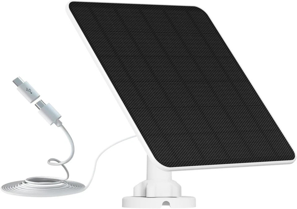 Solarpanel 6W USB für Außen Überwachungskamera verstellbar - Bild 3 von 4