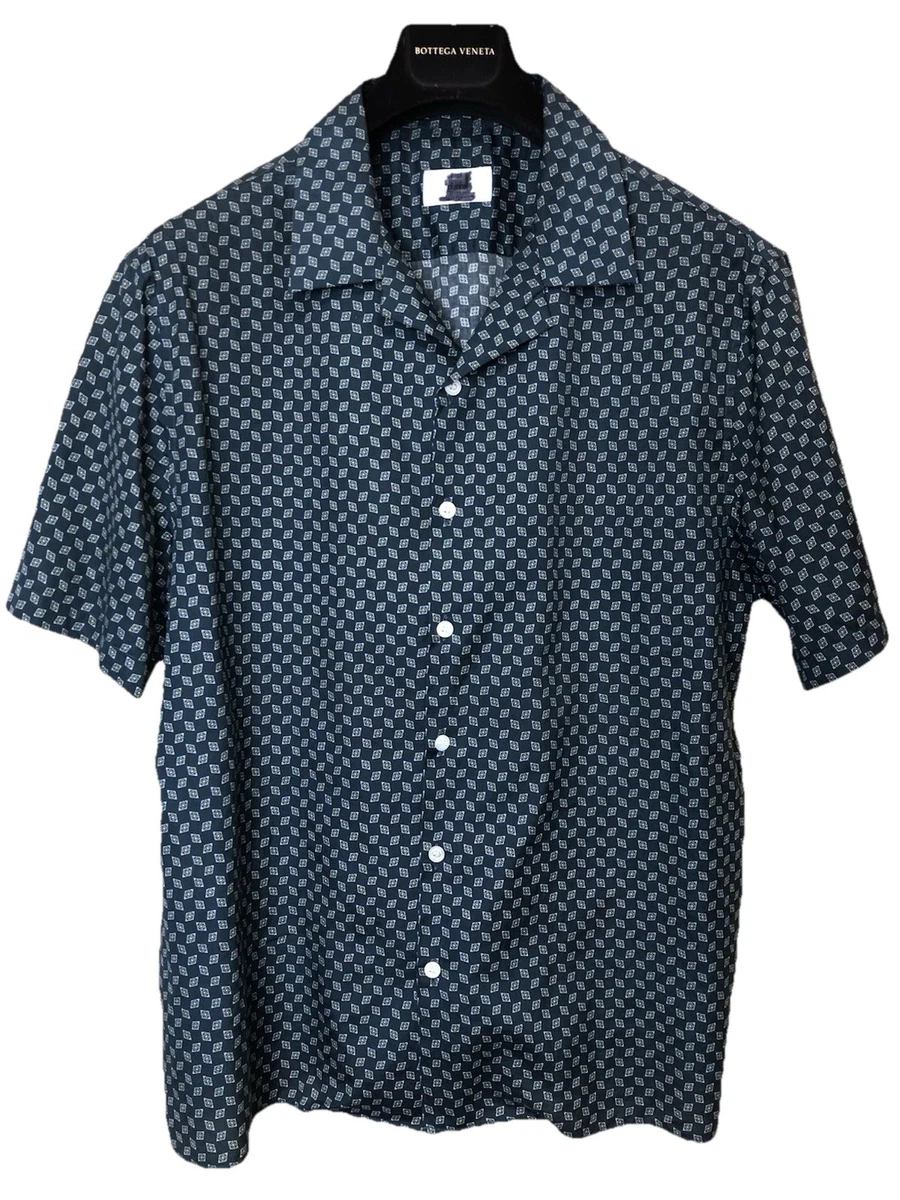 dunhill　シャツ　XLサイズ dunhill Cotton Geometric Casual Button-Down Shirts for Men for