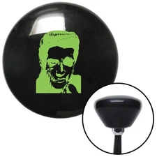 Green Elvis Black Retro Shift Knob w/ M16x1.5 Insert Shifter Auto Manual Custom